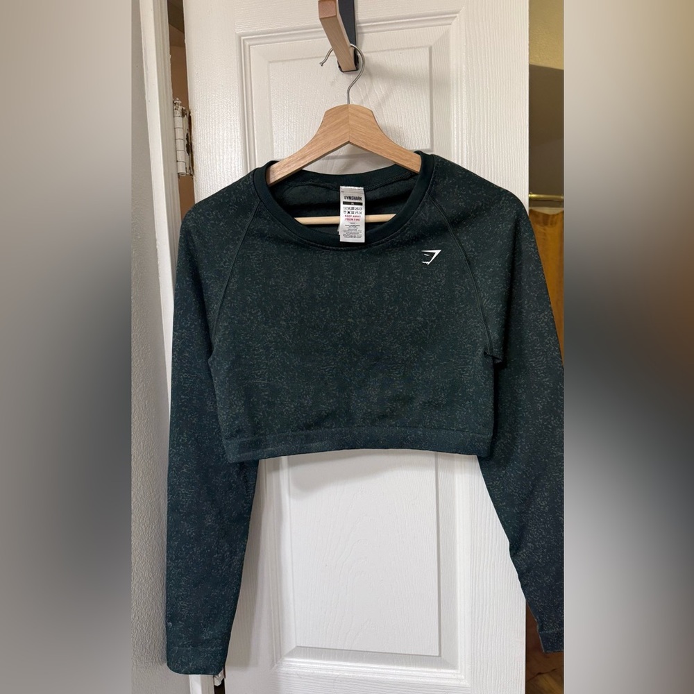 Gymshark Adapt Fleck Seamless Long Sleeve Crop Top